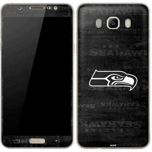 NFL Seattle Seahawks Black & White Galaxy J7 Skin