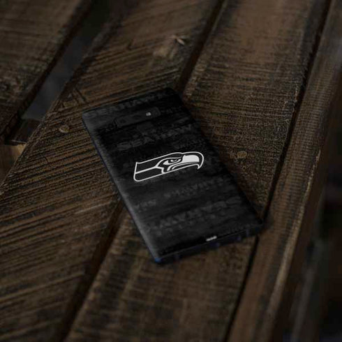 NFL Seattle Seahawks Black & White Galaxy Note 9 Skin