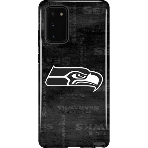 NFL Seattle Seahawks Black & White Galaxy Note20 5G Pro Case