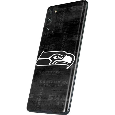 NFL Seattle Seahawks Black & White Galaxy S20 Fan Edition Skin