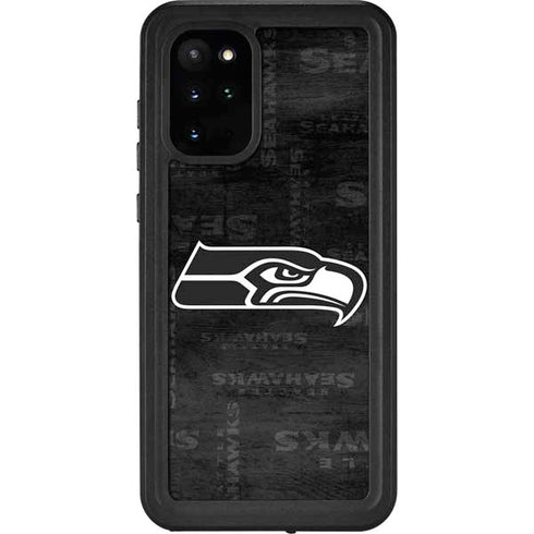 NFL Seattle Seahawks Black & White Galaxy S20 Plus Waterproof Case