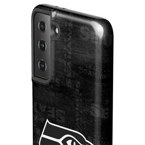 NFL Seattle Seahawks Black & White Galaxy S21 Plus 5G Pro Case