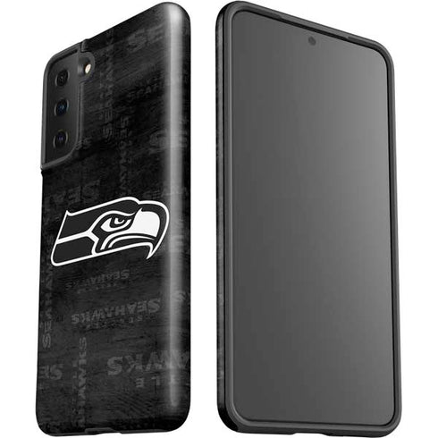 NFL Seattle Seahawks Black & White Galaxy S21 Plus 5G Pro Case