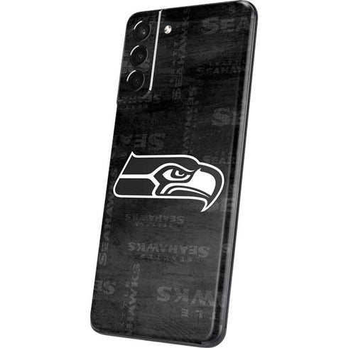 NFL Seattle Seahawks Black & White Galaxy S21 Plus 5G Skin