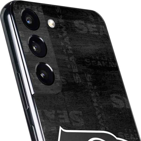 NFL Seattle Seahawks Black & White Galaxy S22 Plus Skin