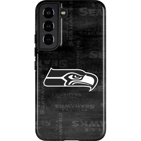 NFL Seattle Seahawks Black & White Galaxy S22 Pro Case