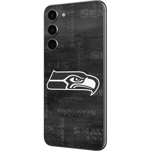 NFL Seattle Seahawks Black & White Galaxy S23 Plus Skin