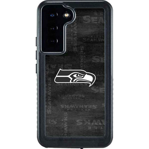 NFL Seattle Seahawks Black & White Galaxy S23 Plus Waterproof Case
