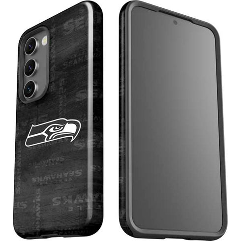 NFL Seattle Seahawks Black & White Galaxy S23 Pro Case