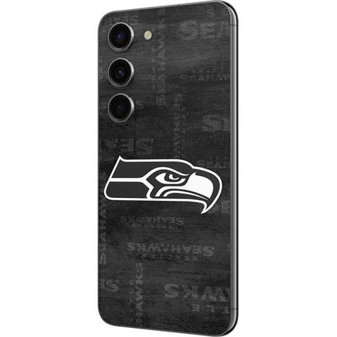 NFL Seattle Seahawks Black & White Galaxy S23 Skin