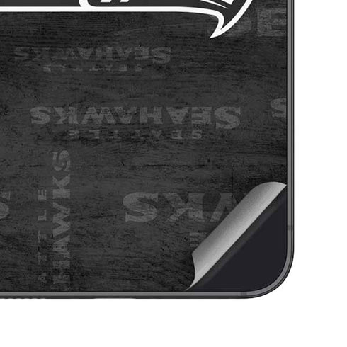 NFL Seattle Seahawks Black & White Galaxy S23 Skin