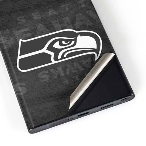 NFL Seattle Seahawks Black & White Galaxy S23 Ultra Skin