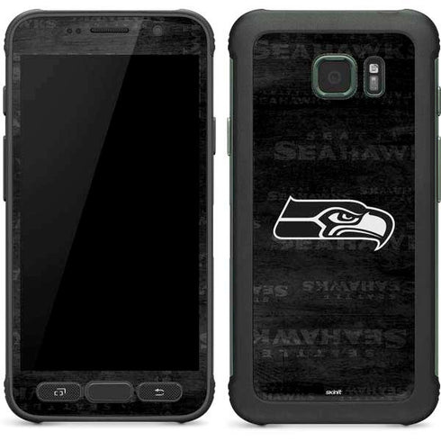 NFL Seattle Seahawks Black & White Galaxy S7 Active Skin