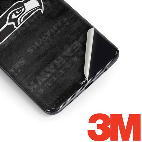 NFL Seattle Seahawks Black & White Galaxy S9 Skin