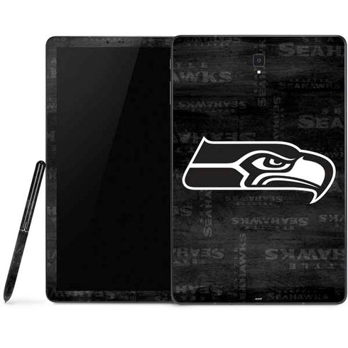 NFL Seattle Seahawks Black & White Samsung Galaxy Tab Skin