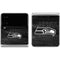 NFL Seattle Seahawks Black & White Galaxy Z Flip4 5G Skin