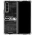 NFL Seattle Seahawks Black & White Galaxy Z Fold4 5G Clear Case
