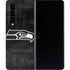 NFL Seattle Seahawks Black & White Galaxy Z Fold4 5G Skin