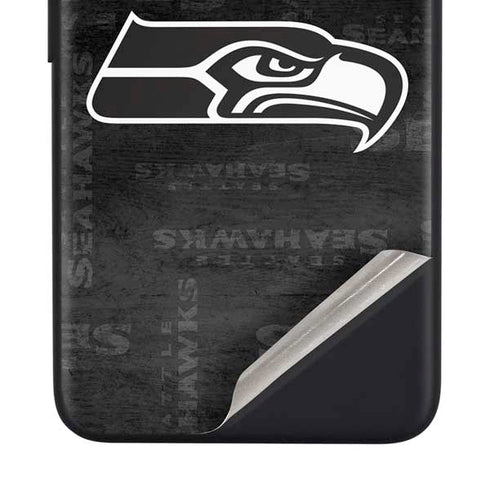 NFL Seattle Seahawks Black & White Google Pixel 4a Skin