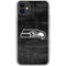 NFL Seattle Seahawks Black & White iPhone 11 Clear Case