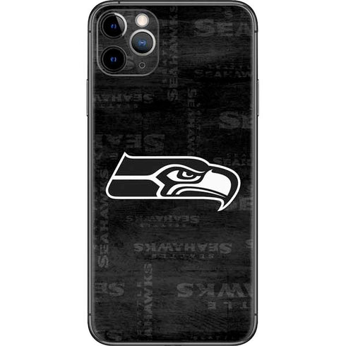 NFL Seattle Seahawks Black & White iPhone 11 Pro Max Skin