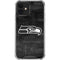 NFL Seattle Seahawks Black & White iPhone 12 Mini Clear Case