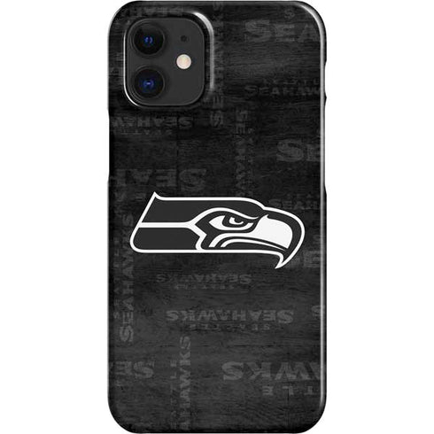 NFL Seattle Seahawks Black & White iPhone 12 Mini Lite Case