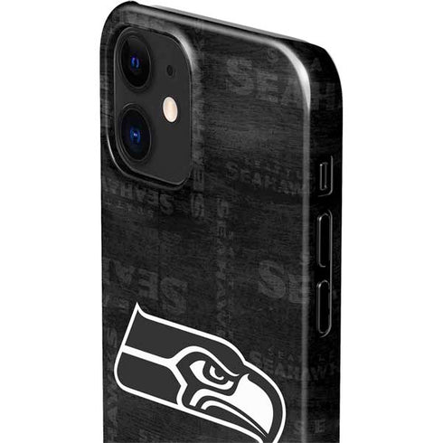NFL Seattle Seahawks Black & White iPhone 12 Mini Lite Case