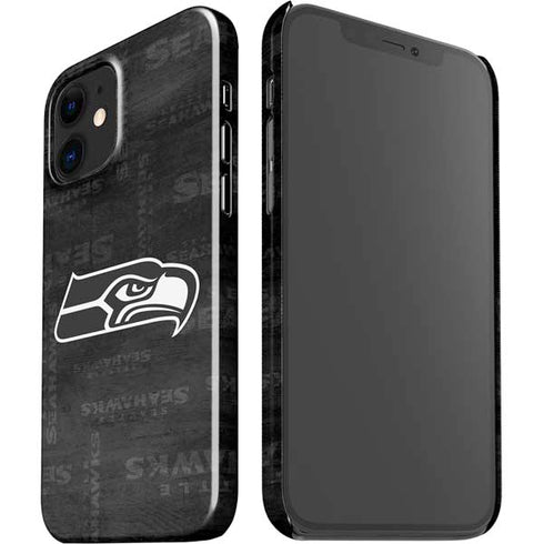 NFL Seattle Seahawks Black & White iPhone 12 Mini Lite Case