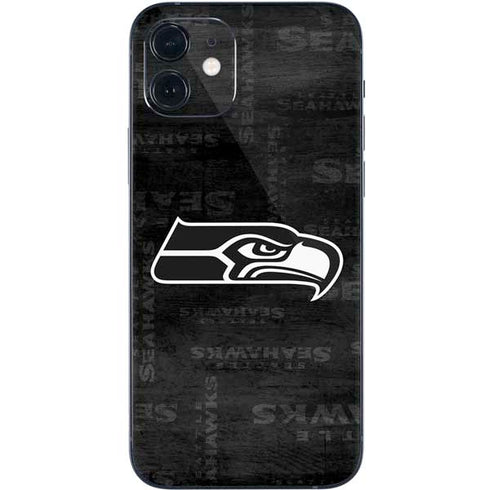 NFL Seattle Seahawks Black & White iPhone 12 Mini Skin