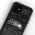 NFL Seattle Seahawks Black & White iPhone 12 Mini Waterproof Case