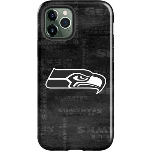 NFL Seattle Seahawks Black & White iPhone 12 Pro Impact Case