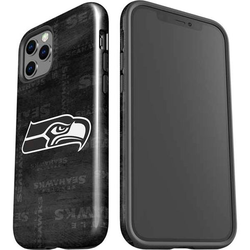 NFL Seattle Seahawks Black & White iPhone 12 Pro Impact Case