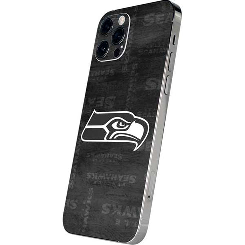 NFL Seattle Seahawks Black & White iPhone 12 Pro Max Skin