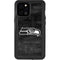 NFL Seattle Seahawks Black & White iPhone 12 Pro Max Waterproof Case