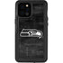 NFL Seattle Seahawks Black & White iPhone 12 Pro Max Waterproof Case