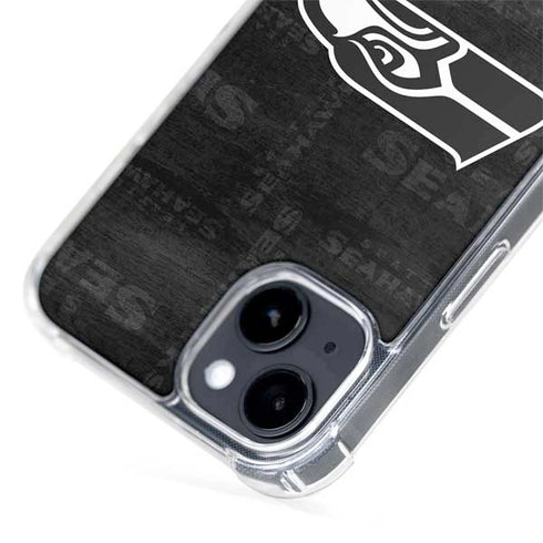 NFL Seattle Seahawks Black & White iPhone 13 MagSafe Case