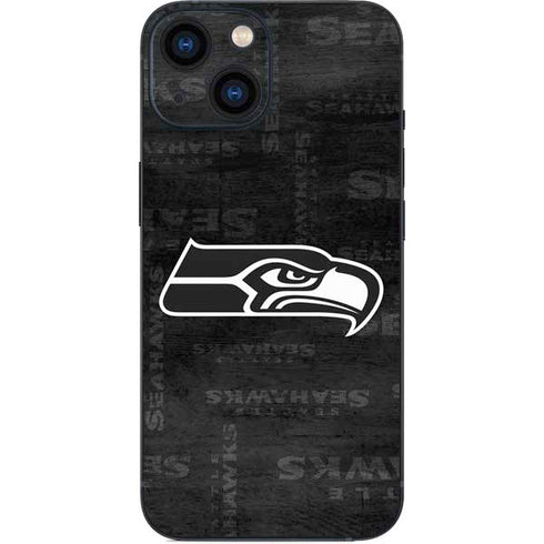 NFL Seattle Seahawks Black & White iPhone 13 Mini Skin