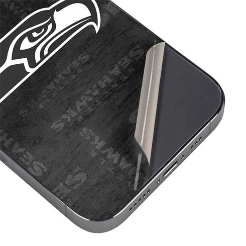 NFL Seattle Seahawks Black & White iPhone 13 Pro Max Skin