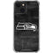 NFL Seattle Seahawks Black & White iPhone 14 Clear Case