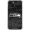 NFL Seattle Seahawks Black & White iPhone 15 Plus Clear Case