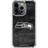 NFL Seattle Seahawks Black & White iPhone 15 Pro Clear Case