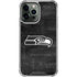 NFL Seattle Seahawks Black & White iPhone 14 Pro Max Clear Case