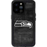 NFL Seattle Seahawks Black & White iPhone 14 Pro Max Waterproof Case