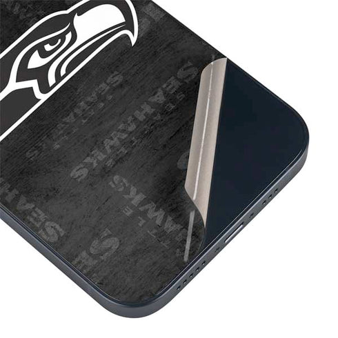 NFL Seattle Seahawks Black & White iPhone 14 Skin