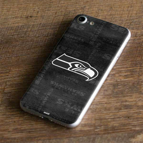 NFL Seattle Seahawks Black & White iPhone 7 Skin