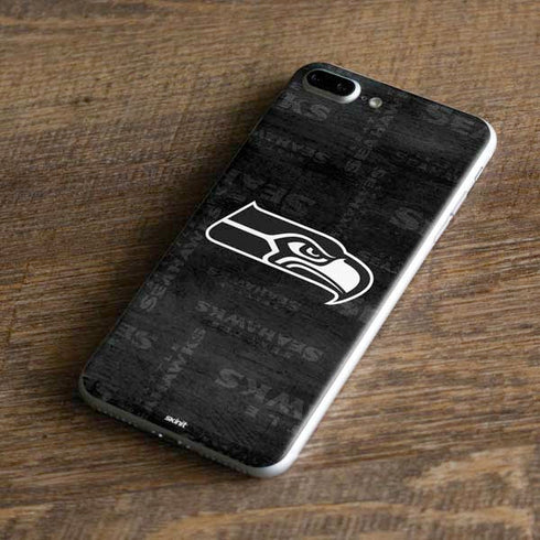 NFL Seattle Seahawks Black & White iPhone 8 Plus Skin