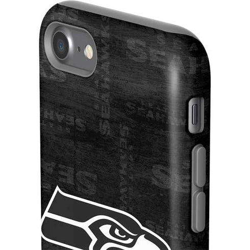 NFL Seattle Seahawks Black & White iPhone SE (2nd & 3rd Gen) Pro Case