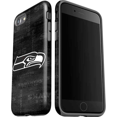 NFL Seattle Seahawks Black & White iPhone SE (2nd & 3rd Gen) Pro Case