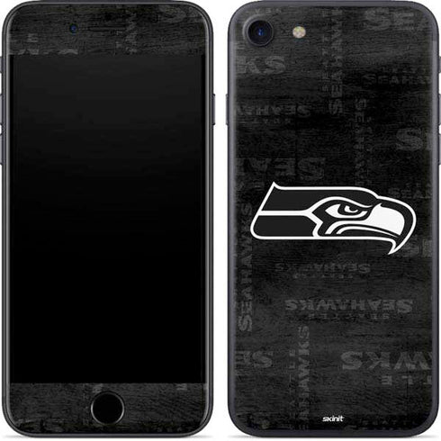 NFL Seattle Seahawks Black & White iPhone SE (2nd & 3rd Gen) Skin